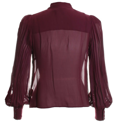 Noor Mandarin Pleated Blouse