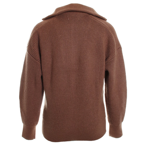 Merino Rib Long Sleeve Half Zip