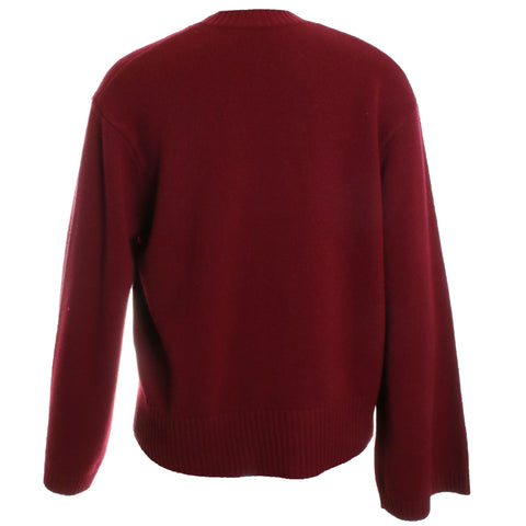 Merino Semi Relaxed Long Sleeve V-Neck