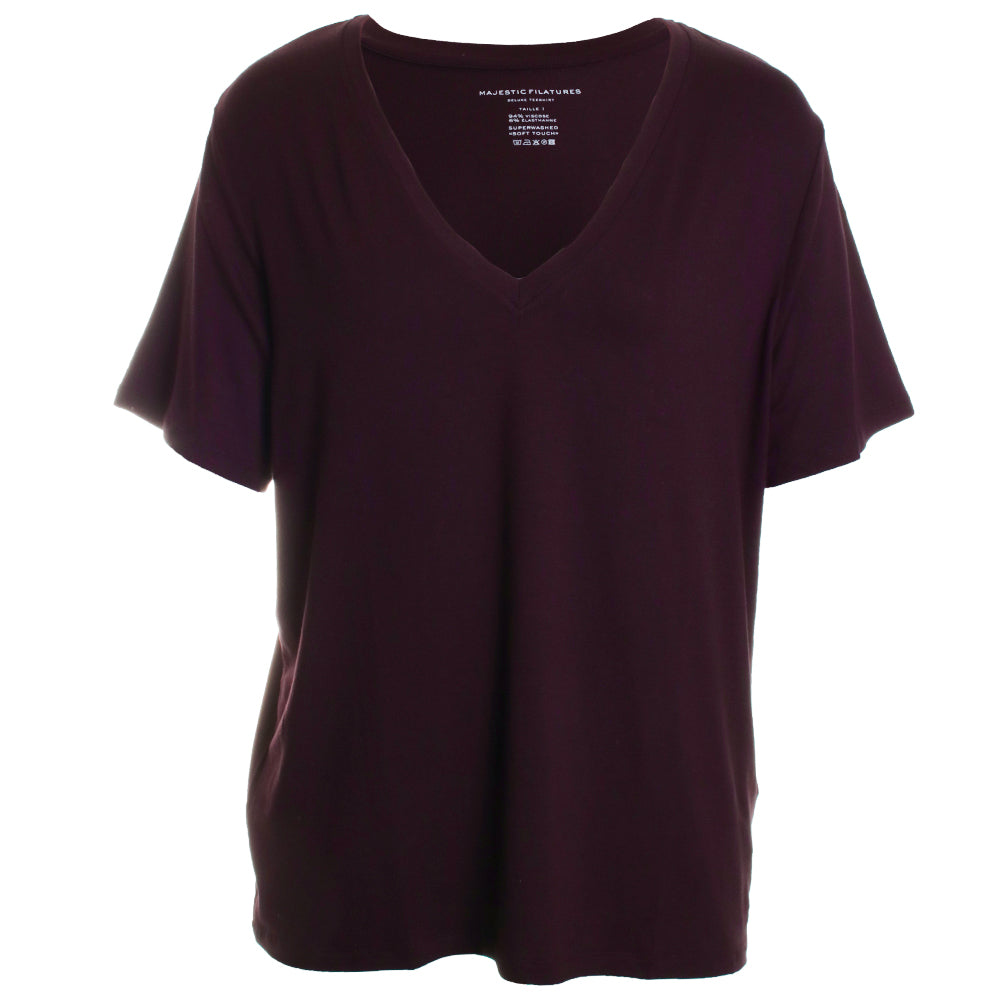 Soft Touch Short Sleeve Relaxed V-Neck