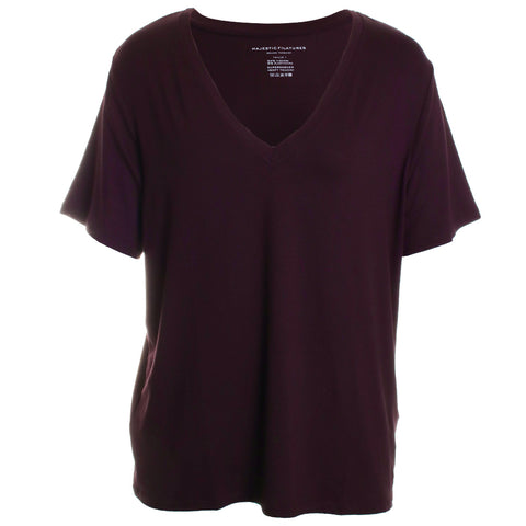 Soft Touch Short Sleeve Relaxed V-Neck