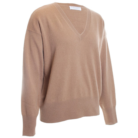 Cashmere Seamless Long Sleeve V-Neck