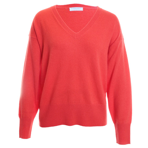 Cashmere Seamless Long Sleeve V-Neck