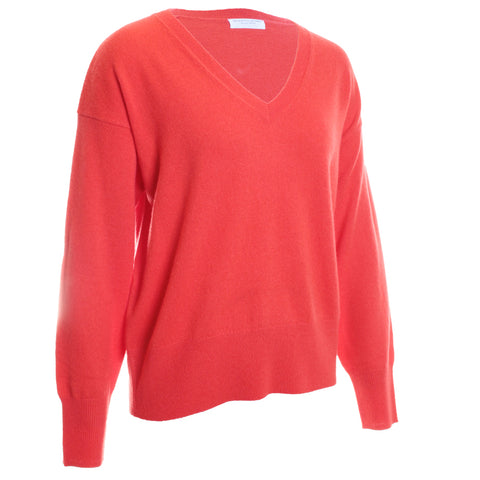 Cashmere Seamless Long Sleeve V-Neck