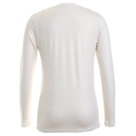 Soft Touch Metallic Long Sleeve V-Neck