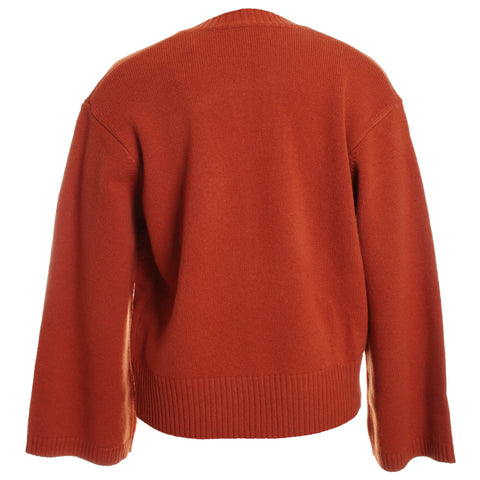 Merino Semi Relaxed Long Sleeve V-Neck