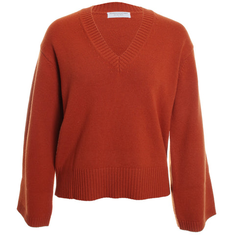 Merino Semi Relaxed Long Sleeve V-Neck