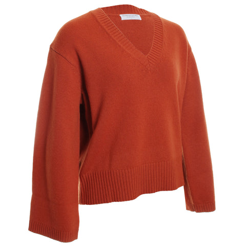 Merino Semi Relaxed Long Sleeve V-Neck