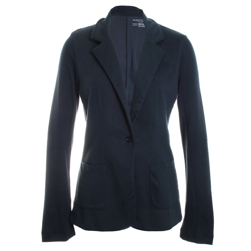Organic Cotton Cashmere Double Face One Button Blazer