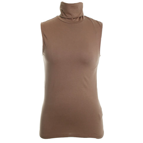 Soft Touch Sleeveless Turtleneck