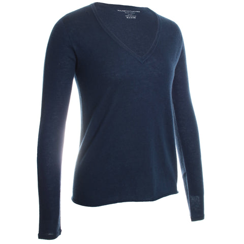 100% Machine Washable Cashmere Long Sleeve V-Neck