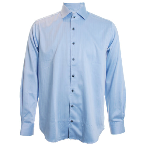 Blue Herringbone Shirt