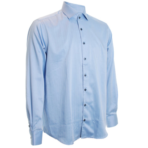 Blue Herringbone Shirt