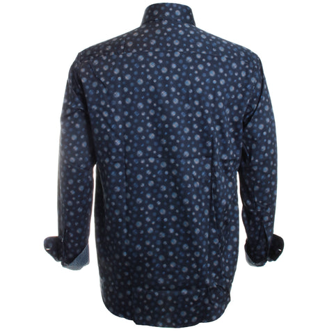 Navy Brushed Circle Shirt