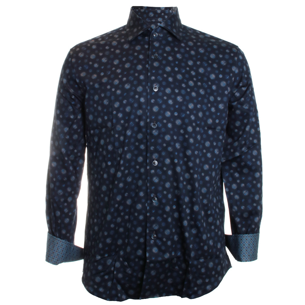 Navy Brushed Circle Shirt