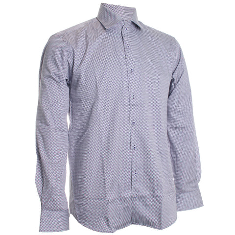 Plum Cocentric Roll Collar Shirt