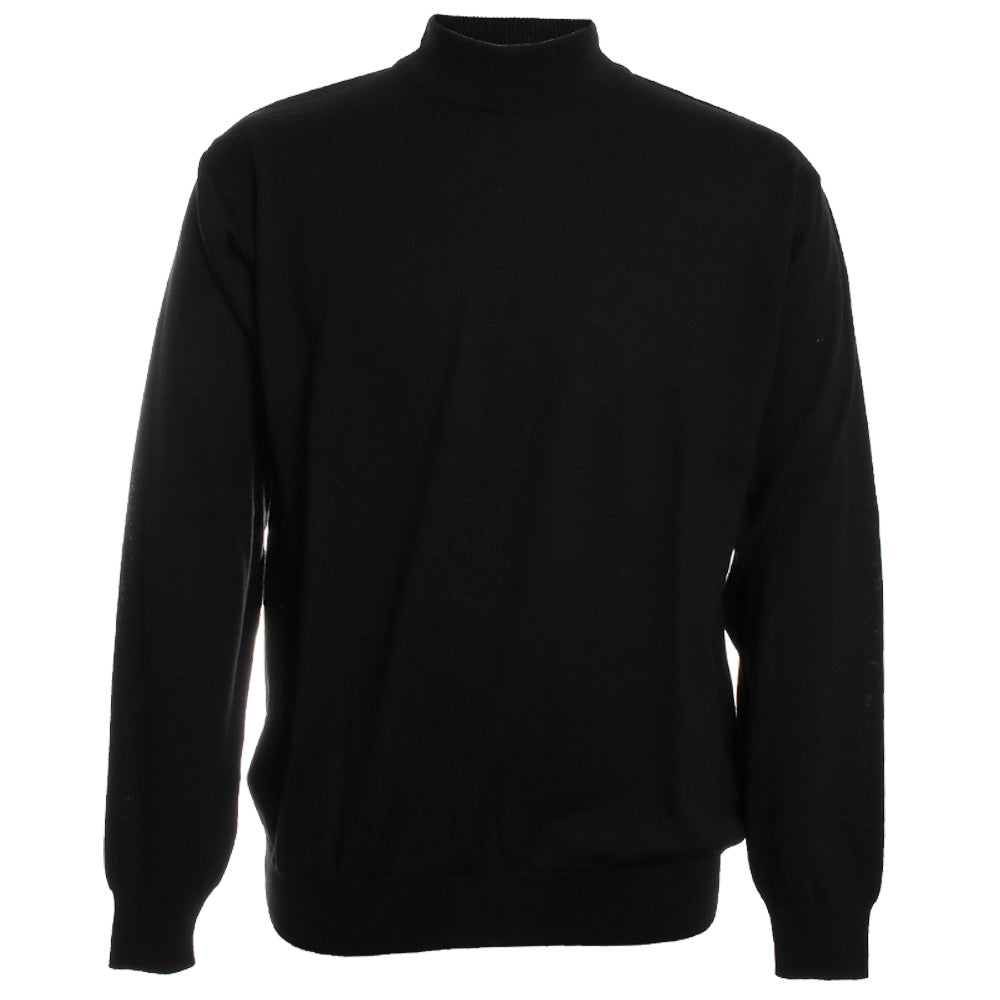Solid Mock Neck Sweater