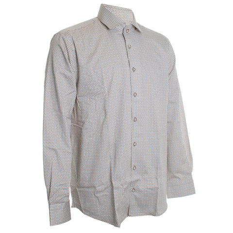 Tan Andrew Rolled Collar Shirt