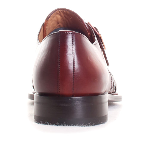 Temi Leather Monk Strap Shoes