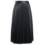 Rayla Vegan Leather Pleated Skirt