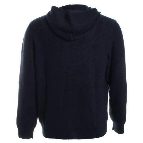 Cashmere Waffle Button Henley Hoodie