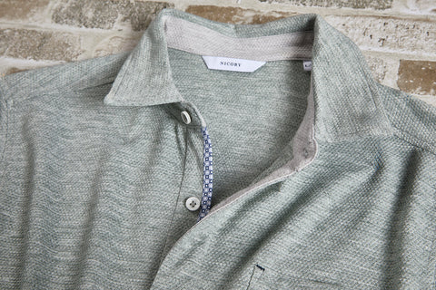 Heather Honeycomb Knit Shirt