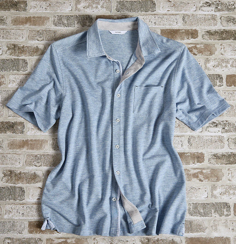 Heather Honeycomb Knit Shirt