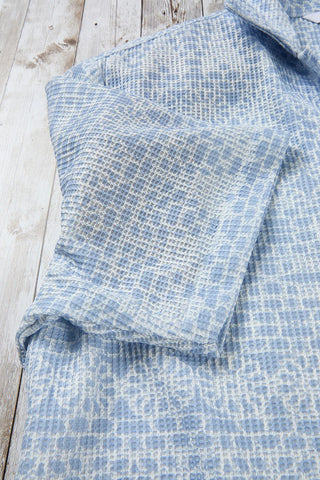 Texture Big Print Camp Shirt