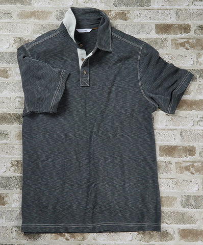 Waffle Slub Poly Polo