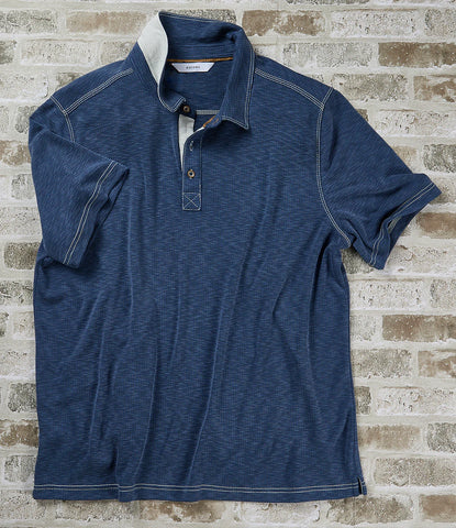 Waffle Slub Poly Polo