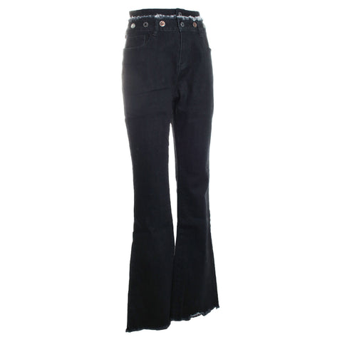 Double Waist Band Denim Jean