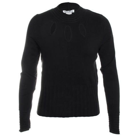 Keyhole Novelty Knit Top