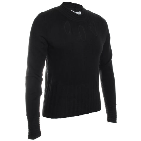 Keyhole Novelty Knit Top