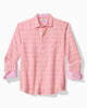 Barbados Breeze Playa Plaid Stretch-Linen Shirt