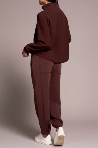 Henley Top with Rib Combo