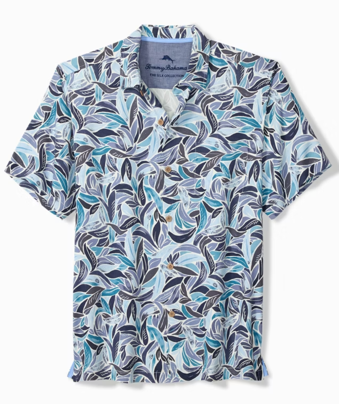 Blue Lagoon Leaves Camp Shirt