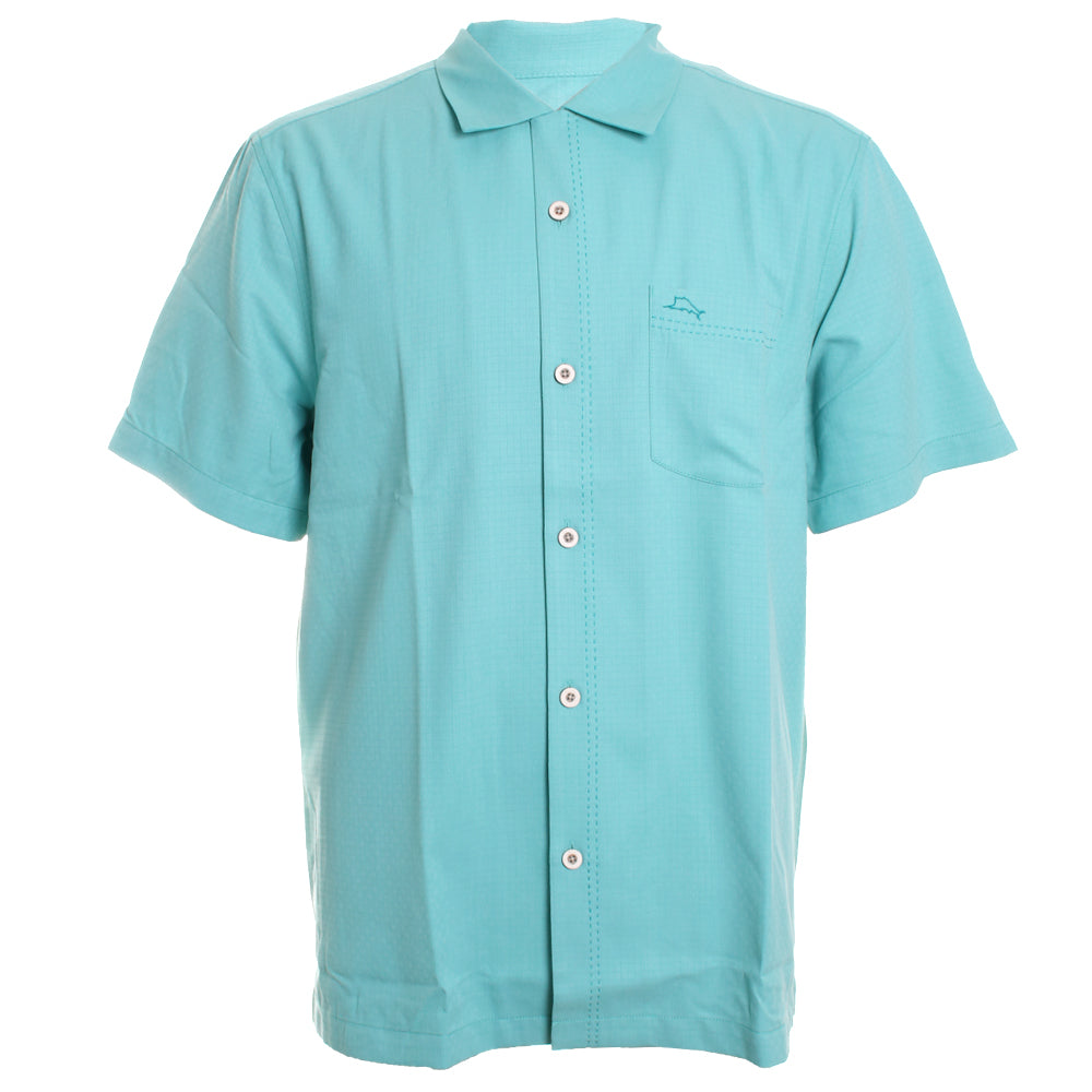 Coastal Breeze Check Button-Down Shirt