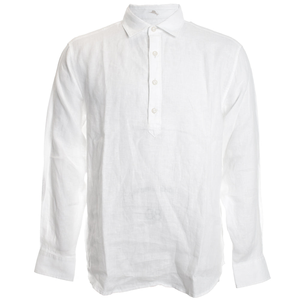Tommy Bahama Men's Desert Riviera Linen Popover Shirt - White - Size XXL Tommy Bahama Men's Desert Riviera Linen Popover Shirt - White - Size XXL