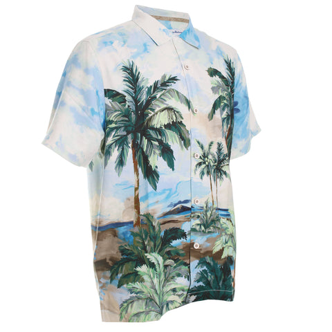 Palm Dreaming Button-Front Shirt