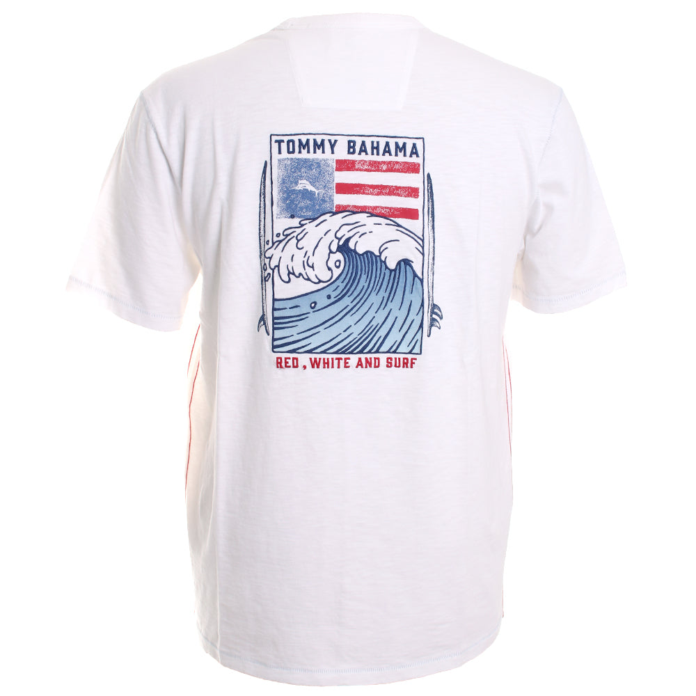 Red White Surf Lux Tee