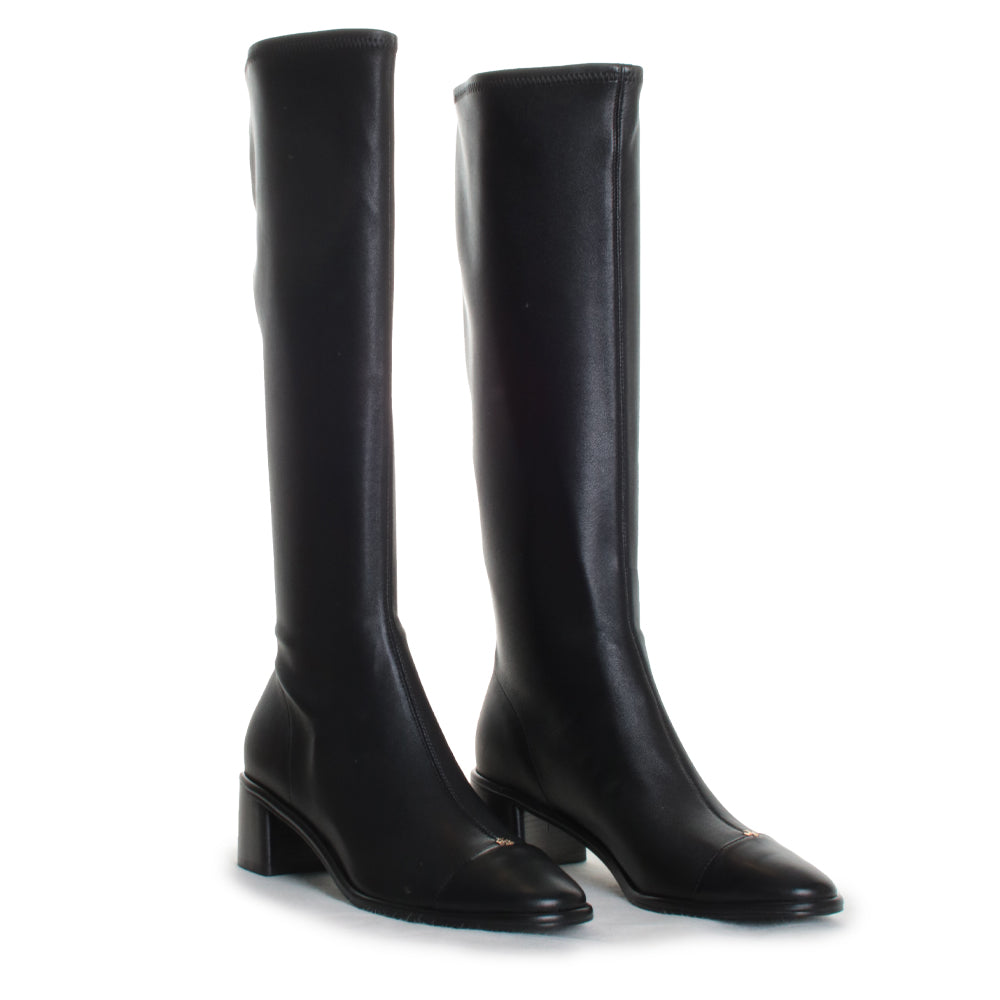 Cap Toe Knee High Boot 55mm