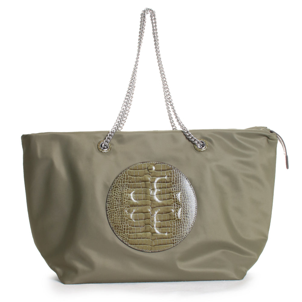 Ella Chain Croc Zip Tote