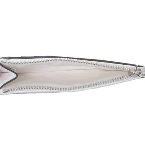 Kira Diamond Quilt Distressed Charm Zip Card Case