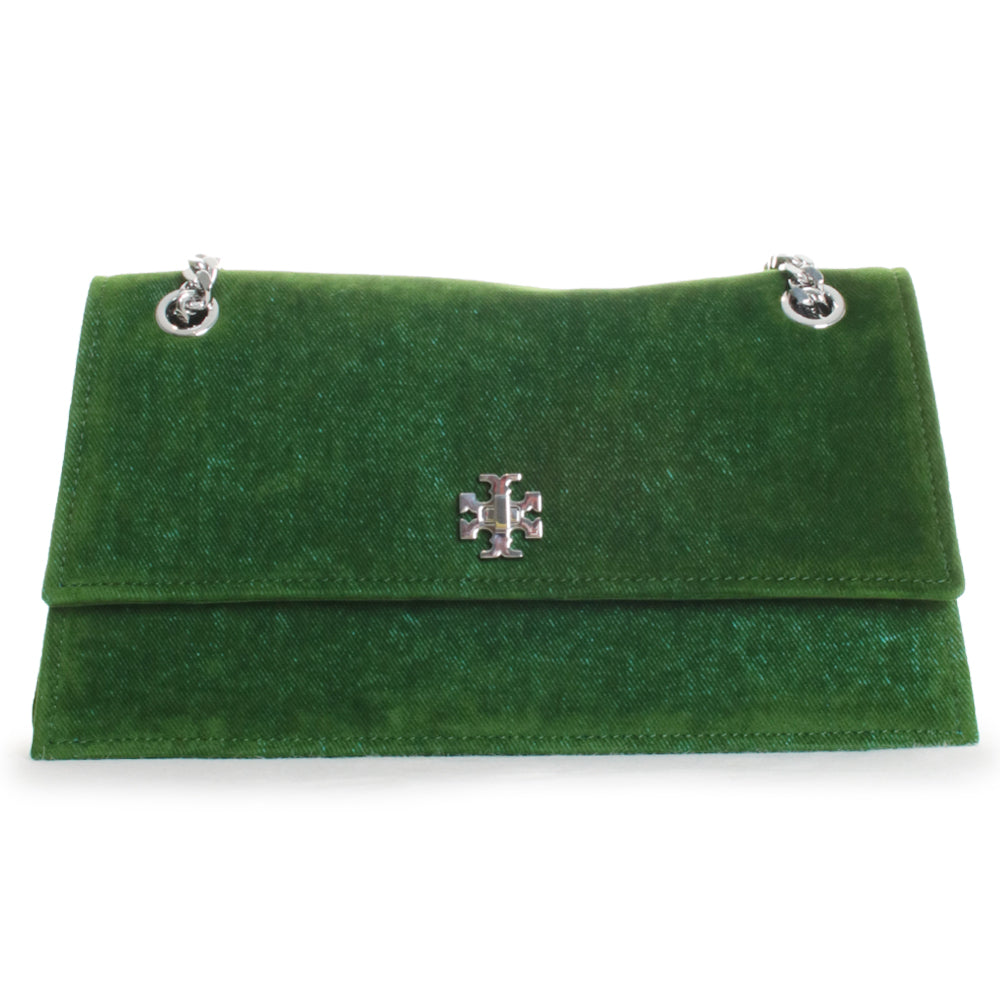 Kira Turnlock Flocked Shoulder Bag