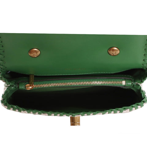 Kira Woven Mini Top Handle Handbag
