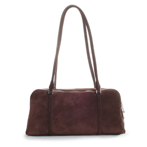 Marshmallow Suede Small Satchel