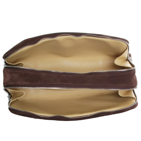 Marshmallow Suede Small Satchel