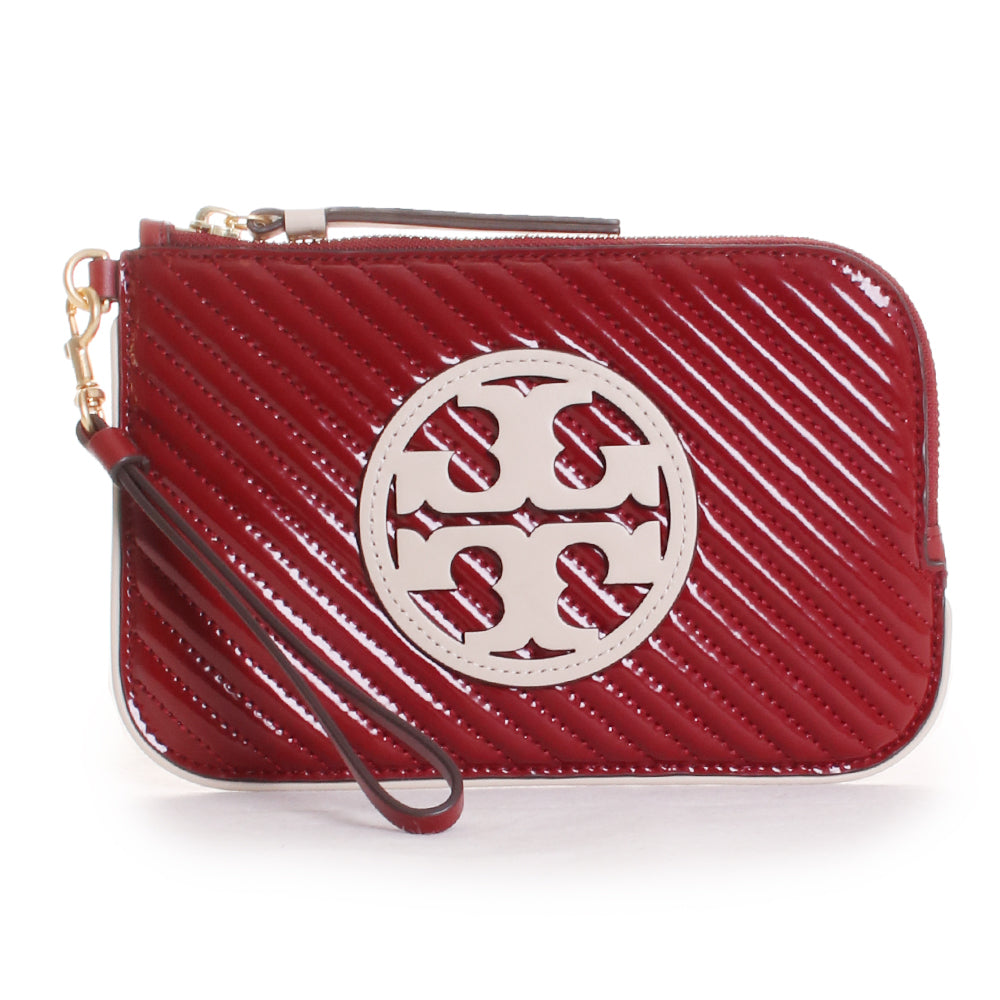 Miller Patent Puffy Quilting Wristlet