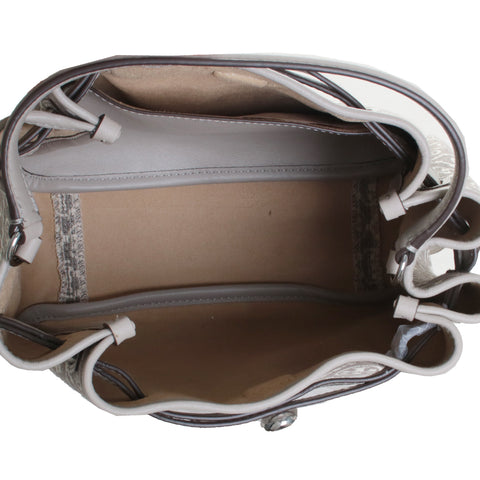 Romy T Monogram Bucket Bag