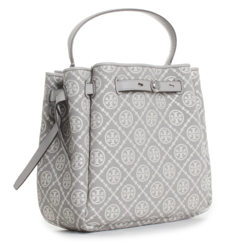 Romy T Monogram Bucket Bag